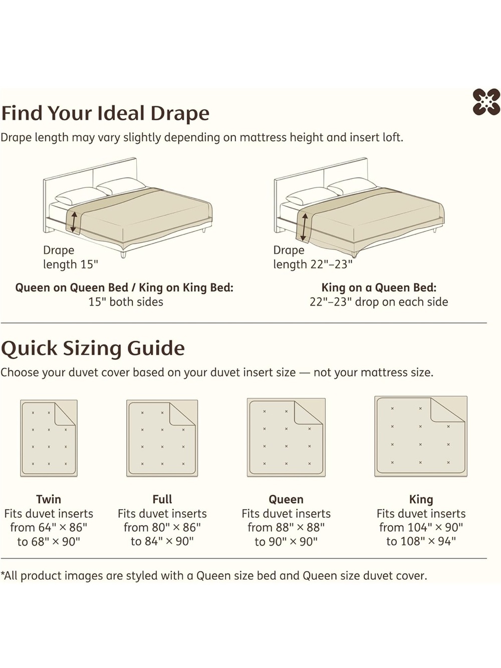 NEW Bedsure PureWoven Muslin Duvet Cover, Cooling for’Hot Sleepers OEKO-TEX cert - Picture 8 of 9